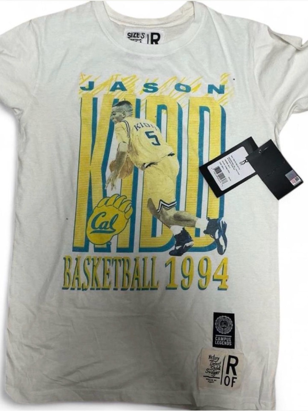 Roots of Fight Jason Kidd vintage tee CAL Berkeley NWT Small